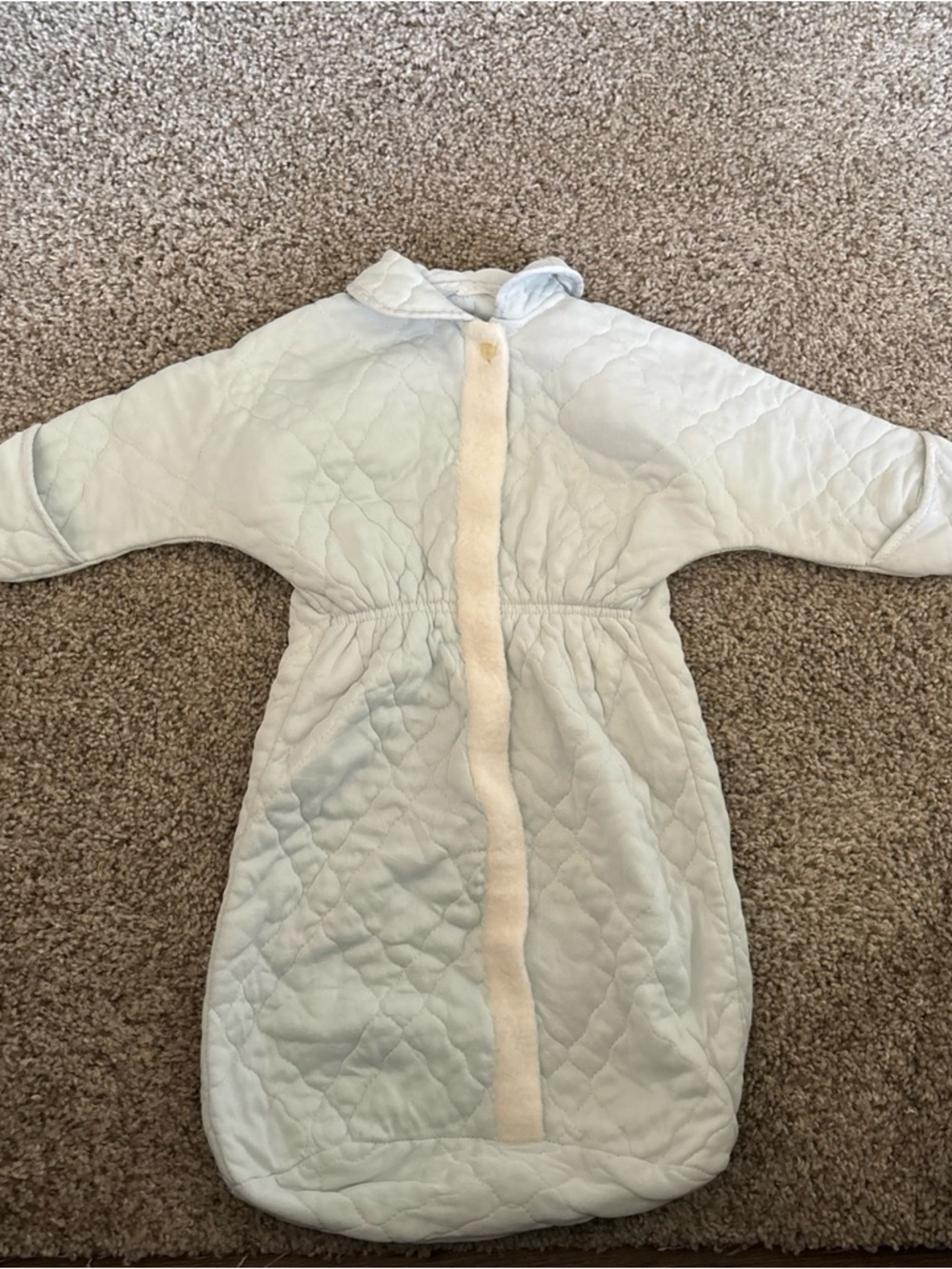 Unbranded Light Blue Quilted Kids Sleep Sack Pajamas